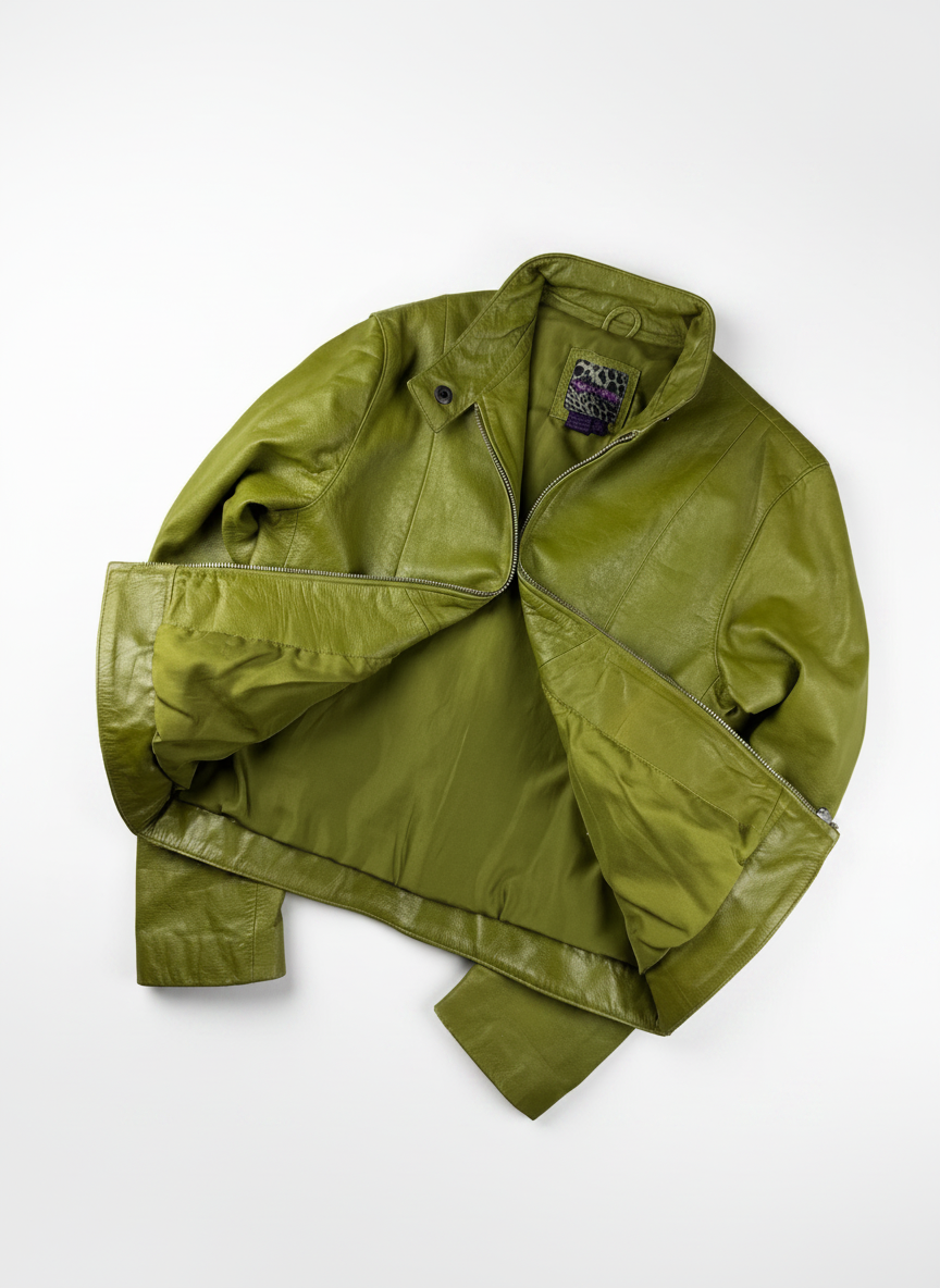 Vgt biker leather jacket S