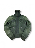 Vgt high-neck leather jacket S