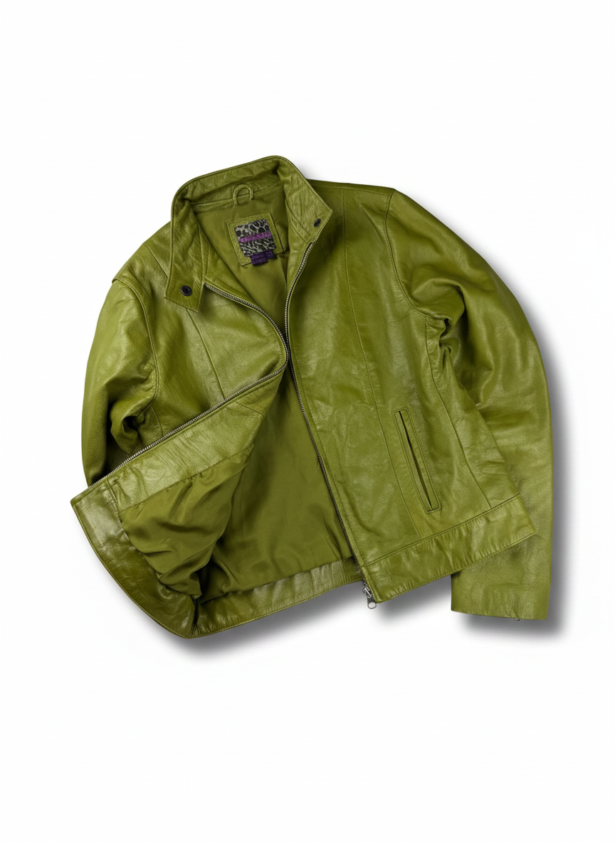 Vgt biker leather jacket S