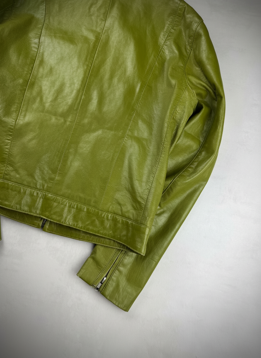 Vgt biker leather jacket S