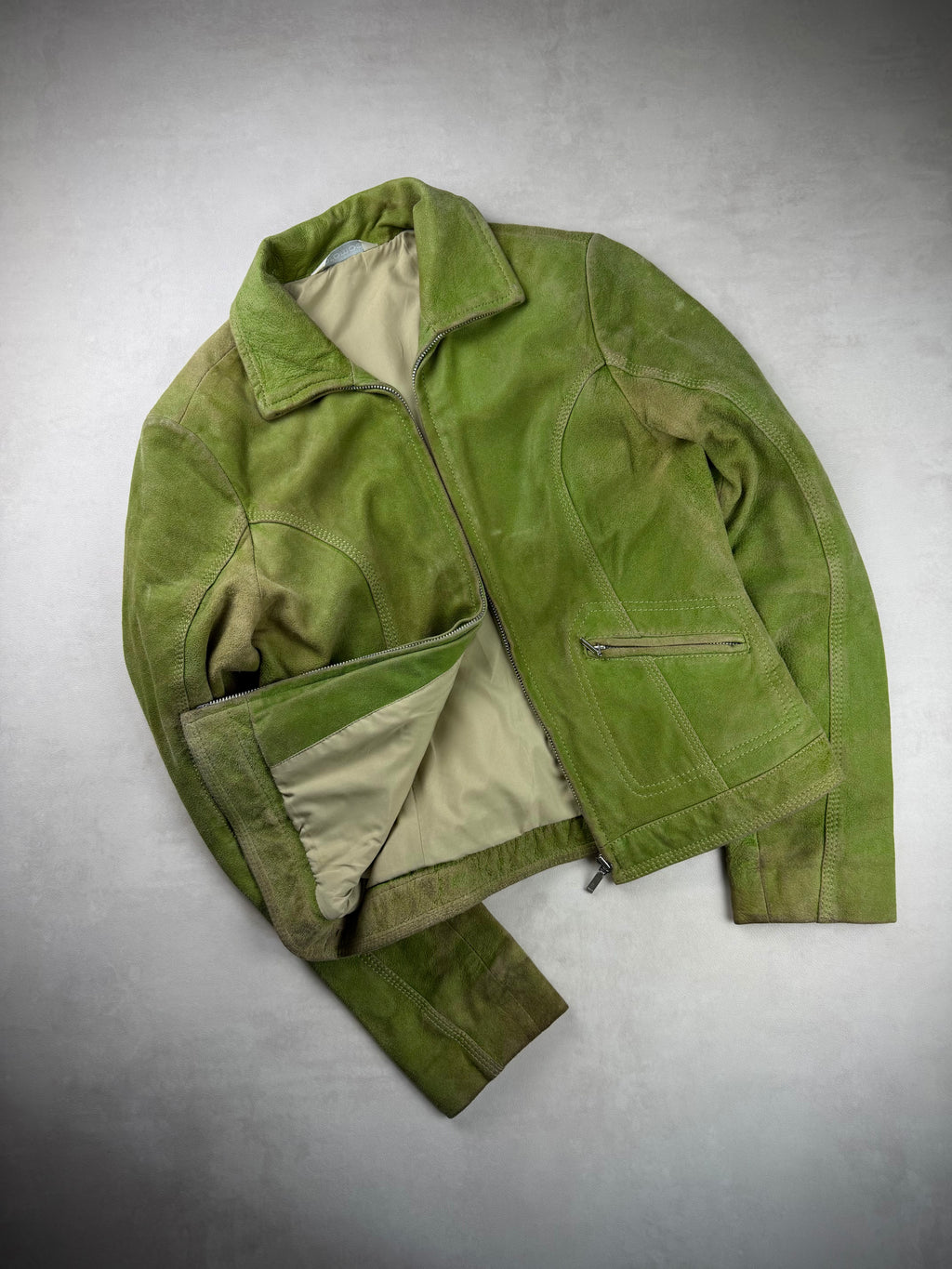 Veste suède pomme